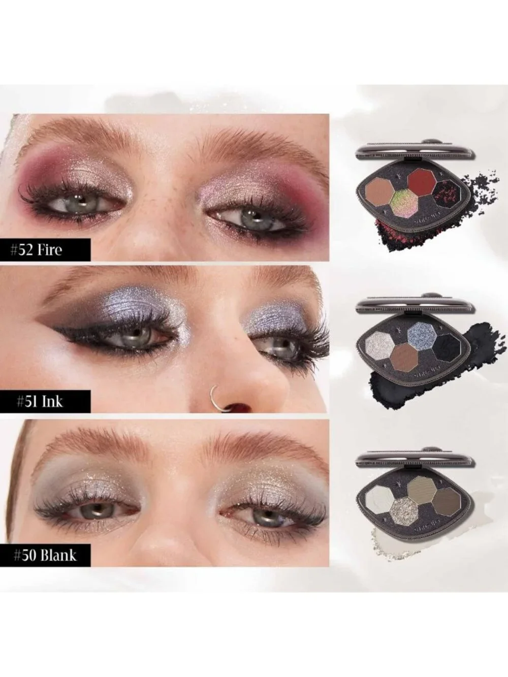 Cool-Toned Neutrals Eyeshadow Palette | Highly Pigmented, Soft Smoky Eye Makeup